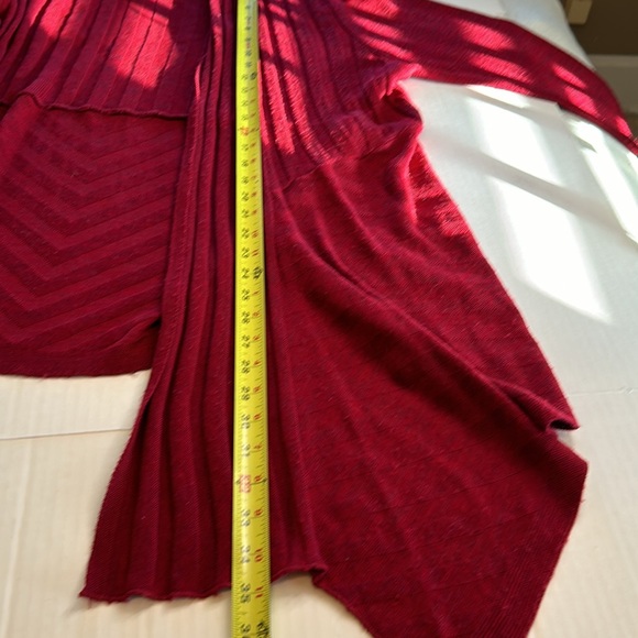 3/$25 CJ Banks Long Tunic 1/2 Sleeve Burgandy Sweater. Size 1X Business Fall - Picture 10 of 11